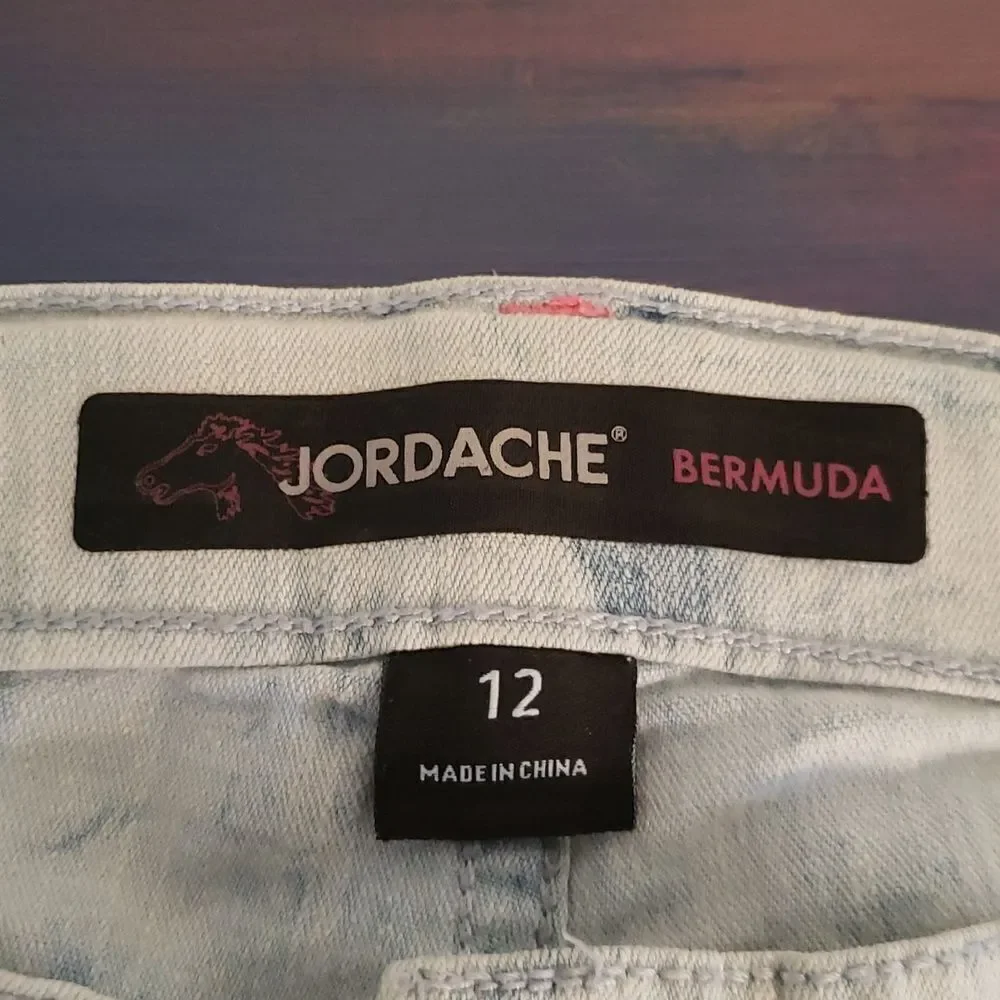 Girls Jordache Bermuda Shorts Sz 12